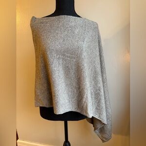 Tahari Heather Gray Cape - One Size Fits All